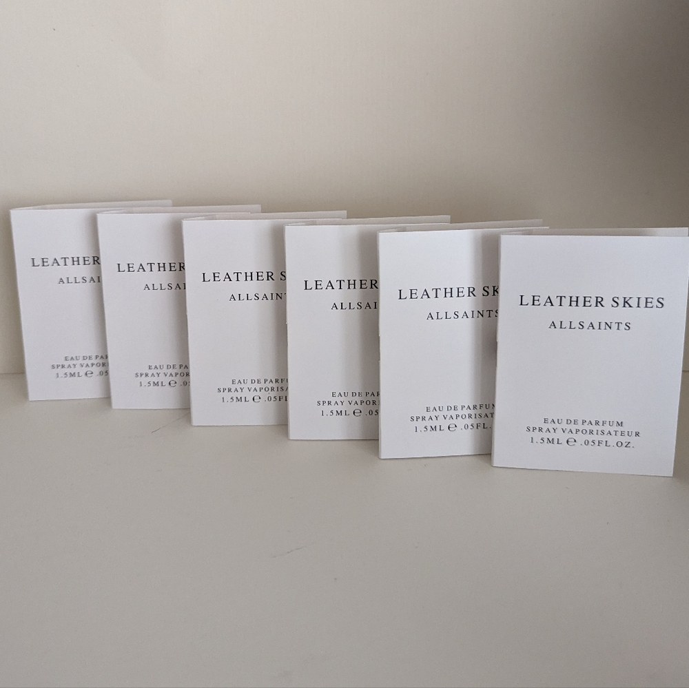 6 x All Saints Leather Skies EDP spr ay